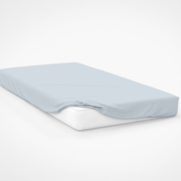 Serene Super King Duck Egg Deep Fitted Bed Sheet - Blue - Wilko - thumbnail 3