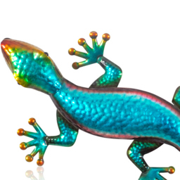 St Helens Multicolour Metal Gecko Garden Wall Ornament - Wilko - thumbnail 4