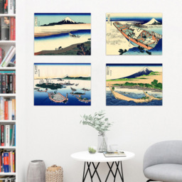 Artery8 Hokusai 36 Views Mount Fuji Great Wave Tago Bay Wall Art Print 30 x 41cm 9 Pack - Size: 40.5 x 30.5 x 0.3cm - Multi - Wilko - thumbnail 5