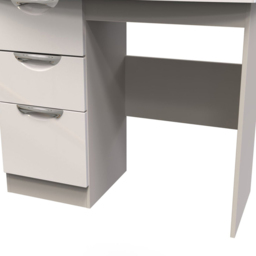 Crowndale Camden 3 Drawer Kashmir Gloss Dressing Table - Size: 42 x 93 x 80cm - Cream - Wilko - thumbnail 3
