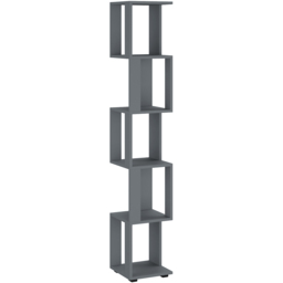 Shefa Line Element-5 6 Shelf Graphite Shelving Unit - Size: 168 x 29 x 29cm - Grey - Wilko - thumbnail 4