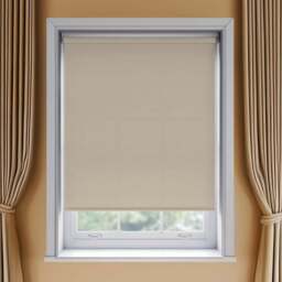 New Edge Blinds Thermal Blackout Roller Blind Taupe 125cm - Size: W 125 x D 170cm - Brown - Wilko