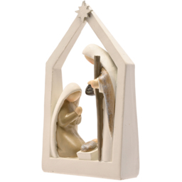 The Seasonal Gift Co. Shepherd Nativity Scene Christmas Decoration - Size: 14.5 x 9 x 2.5cm - Off white - Wilko - thumbnail 3