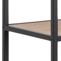 Florence Seaford 5 Shelf Black and Oak Bookcase - Furniture To Go - Wilko - thumbnail 6