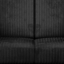 Luxor 4 Seater Black Jumbo Cord Left Hand Facing Scatter Back L Shaped Corner Sofa Set - Wilko - thumbnail 6