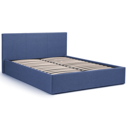 Julian Bowen Rialto King Size Dark Blue Linen Lift Up Storage Bed - Wilko - thumbnail 4