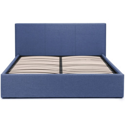 Julian Bowen Rialto King Size Dark Blue Linen Lift Up Storage Bed - Wilko - thumbnail 5