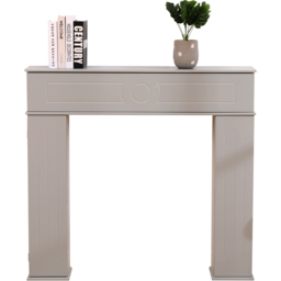 FurnitureHMD 3 Door Grey Fireplace Surround Edge Storage Unit - Size: 100 x 107 x 18cm - Wilko - thumbnail 3