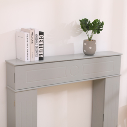 FurnitureHMD 3 Door Grey Fireplace Surround Edge Storage Unit - Size: 100 x 107 x 18cm - Wilko - thumbnail 6