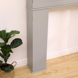 FurnitureHMD 3 Door Grey Fireplace Surround Edge Storage Unit - Size: 100 x 107 x 18cm - Wilko - thumbnail 5