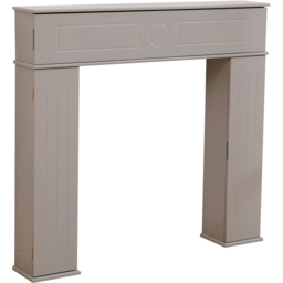 FurnitureHMD 3 Door Grey Fireplace Surround Edge Storage Unit - Size: 100 x 107 x 18cm - Wilko - thumbnail 4