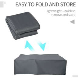 Outsunny Grey Oxford Garden Furniture Cover 275 x 205 x 90cm - Size: 27 x 205 x 90cm - Wilko - thumbnail 5