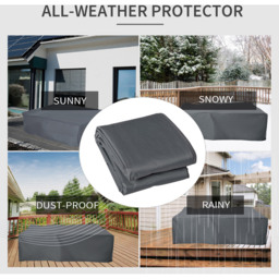 Outsunny Grey Oxford Garden Furniture Cover 275 x 205 x 90cm - Size: 27 x 205 x 90cm - Wilko - thumbnail 7