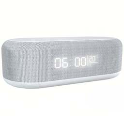 Jaoyeh Trading 3 in 1 Charging Clock Light - Size: 5 x 5 x 18cm - White - Wilko - thumbnail 1