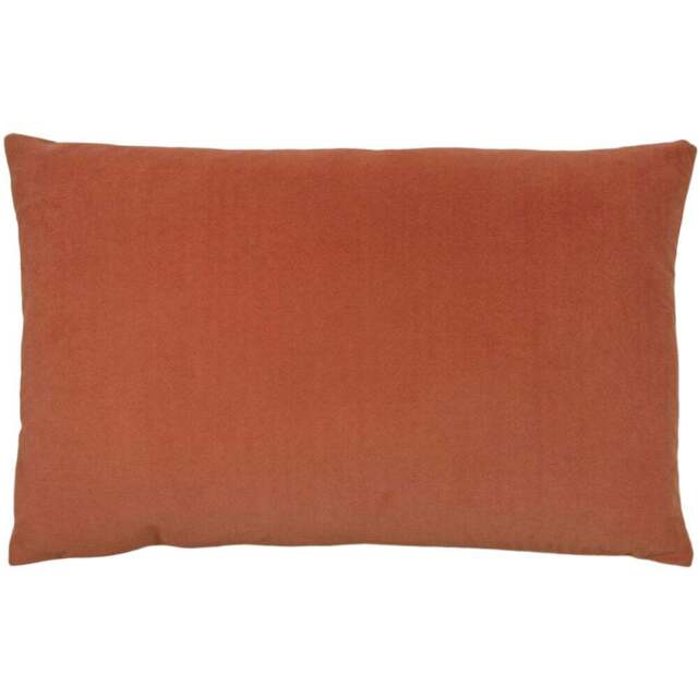 furn. Contra Brick Velvet Cushion - Size: 60 x 40cm - Brown - Wilko - image 1