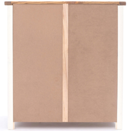 Cosenza 4 Drawer Off White Chest of Drawers with Brass Cup Handles - Wilko - thumbnail 7