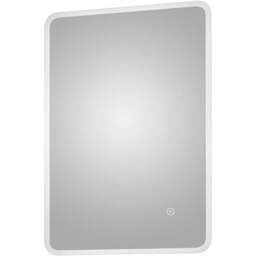 nuie Ambient LED Touch Sensor Mirror 700 x 500mm - Size: 700 x 500 x 30mm - Silver - Wilko