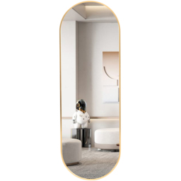 Living and Home Gold Frame Full Length Standing Mirror 40 x 120cm - Size: 120 x 40cm - Wilko - thumbnail 7