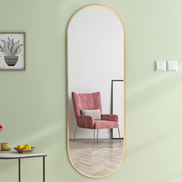 Living and Home Gold Frame Full Length Standing Mirror 40 x 120cm - Size: 120 x 40cm - Wilko - thumbnail 3