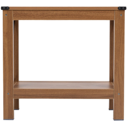 Living and Home Single Shelf Wood-Coloured Side Table - Size: 55.7 x 60 x 31cm - Natural - Wilko - thumbnail 4
