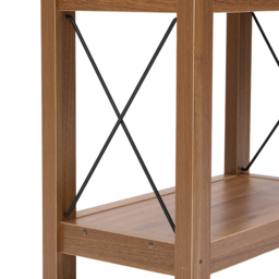 Living and Home Single Shelf Wood-Coloured Side Table - Size: 55.7 x 60 x 31cm - Natural - Wilko - thumbnail 6