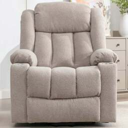 Artemis Home Redding Brown Massage and Heat Dual Motor Electric Lift Assist Recliner Chair - Size: Single - Wilko