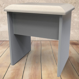 Crowndale Kent Dusk Grey Dressing Table Stool - Size: 38 x 48 x 51cm - Wilko - thumbnail 1