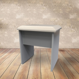 Crowndale Kent Dusk Grey Dressing Table Stool - Size: 38 x 48 x 51cm - Wilko - thumbnail 7