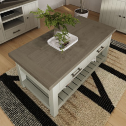 FWStyle Purbeck Truffle Storage Coffee Table - Cream - Wilko - thumbnail 6