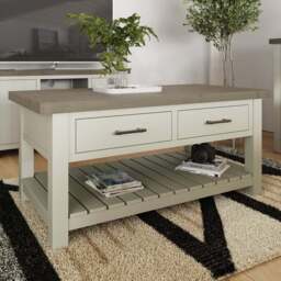 FWStyle Purbeck Truffle Storage Coffee Table - Cream - Wilko - thumbnail 1