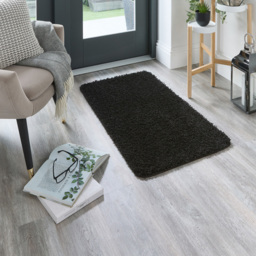 My Rug Black Rug 60 x 100cm - Size: 60 x 100 x 2cm - Wilko - thumbnail 3