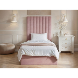 Flair Everley Single Pink Velvet Ottoman Bed - Wilko - thumbnail 6