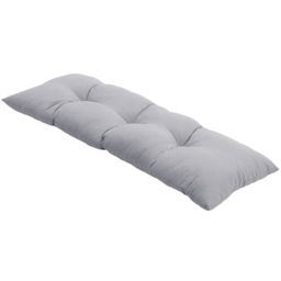 Living and Home Light Grey Cotton Garden Chair Cushion 40 x 120cm - Wilko