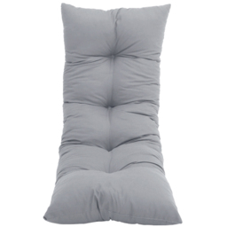 Living and Home Light Grey Cotton Garden Chair Cushion 40 x 120cm - Wilko - thumbnail 4