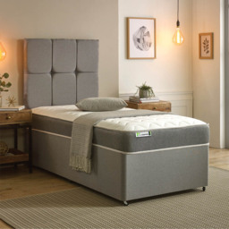 Starlight Beds Shorty Grey Zig Zag Hybrid Memory Foam and Open Coil Spring Mattress - Wilko - thumbnail 3