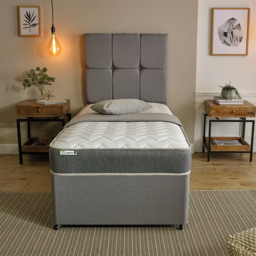 Starlight Beds Shorty Grey Zig Zag Hybrid Memory Foam and Open Coil Spring Mattress - Wilko - thumbnail 5