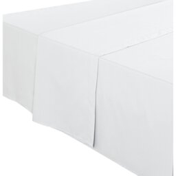 Divante 180 Thread Count Cotton Flat Sheet - White/Double - Wilko - thumbnail 1