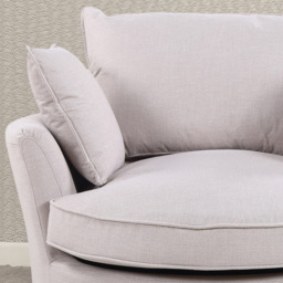 Artemis Home Irwin Sand Swivel Cuddle Chair - Size: Single - Beige - Wilko - thumbnail 4