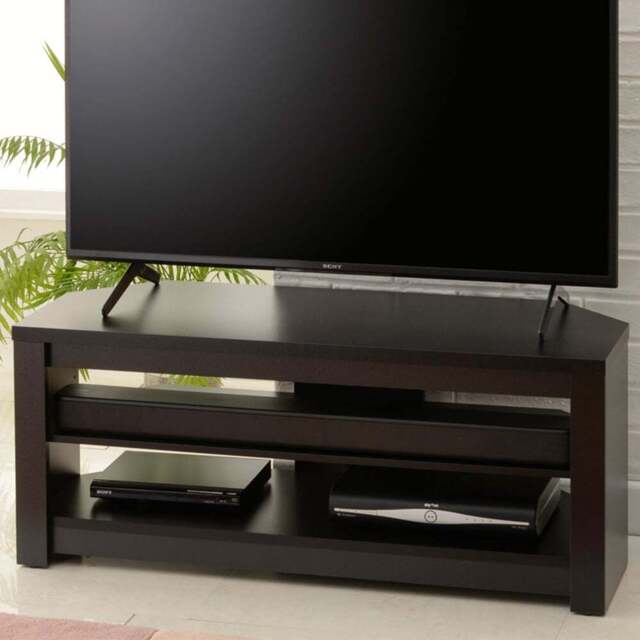 TTAP Memphis 2 Shelf Black TV Stand - Size: 14.4 x 120 x 39.5cm - Wilko - image 1
