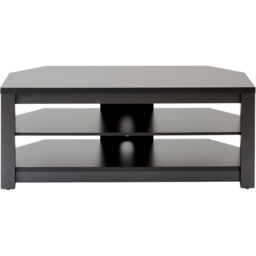 TTAP Memphis 2 Shelf Black TV Stand - Size: 14.4 x 120 x 39.5cm - Wilko - thumbnail 4