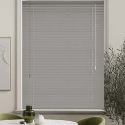 New Edge Blinds PVC Venetian Blind Grey 155cm - Size: W 155 x D 213cm - Wilko