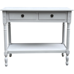 Acacia Home 2 Drawer Moonstruck Grey Console Table - Size: 90 x 78 x 35cm - Wilko - thumbnail 3
