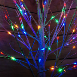 Samuel Alexander Multicolour LED Christmas Birch Tree 4.9ft - Size: 5ft - Wilko - thumbnail 7