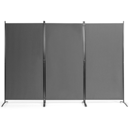 Costway 3 Panel Grey Foldable Room Divider - Size: 3 Panels - Wilko - thumbnail 5
