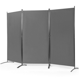 Costway 3 Panel Grey Foldable Room Divider - Size: 3 Panels - Wilko - thumbnail 6