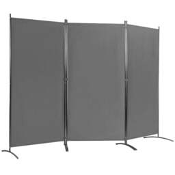 Costway 3 Panel Grey Foldable Room Divider - Size: 3 Panels - Wilko - thumbnail 1