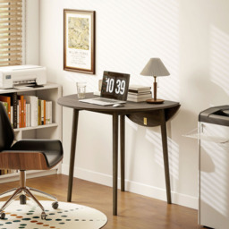 HOMCOM 4 Seater Grey Drop Leaf Dining Table - Wilko - thumbnail 5