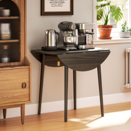 HOMCOM 4 Seater Grey Drop Leaf Dining Table - Wilko - thumbnail 4