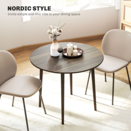 HOMCOM 4 Seater Grey Drop Leaf Dining Table - Wilko - thumbnail 6