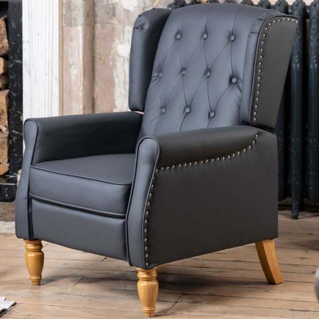 Artemis Home Galena Grey Manual Recliner Chair - Size: Single - Wilko - image 1